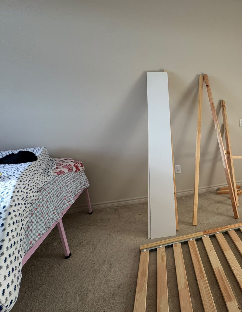 IKEA bed parts delivered to the new home in London Ontario
